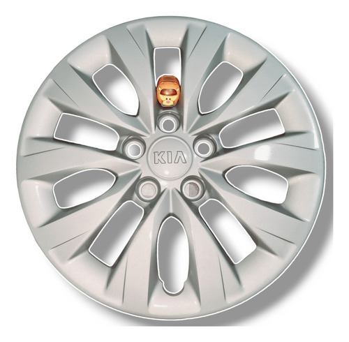 4 Tapones Rin De Acero Para Kia Forte Pintura Original (Usado)