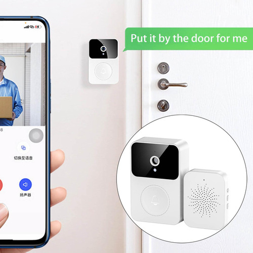 Intercomunicador Casero Recargable Del Timbre Video