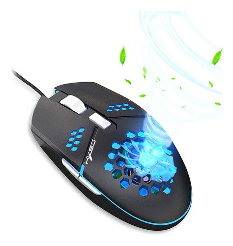 Mouse Gamer Wekity Con Ventilador Y Cable Usb