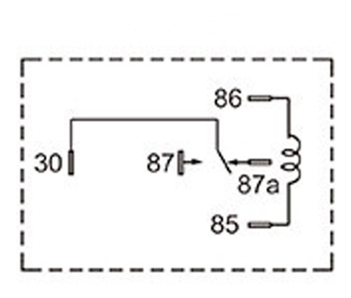 Mini Relay Universal 5terminales Finos 40amp 12v