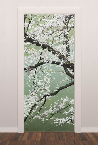 Imagem 1 de 3 de Adesivo Decorativo De Porta Arvore Japonesa Cerejeira