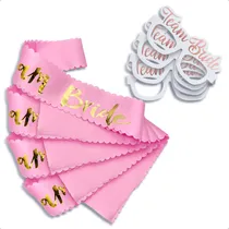 Comprar Kit 4 Bandas 4 Lentes Team Bride Novia Despedida De Soltera
