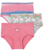 Comprar Pack 3 Bombachas De Algodón Diseño Unicornio Carters 3h603