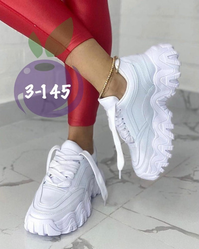 Zapatos Tenis Zapatillas Plataforma Deportivos Dama Mujer
