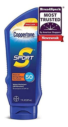 Coppertone Sport Locion De Proteccion Solar Spf 50, 7 Fl O