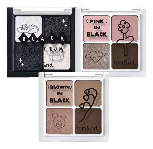 Rom&nd X Inapsquare Better Than Eyes Color B03 Glitz In Black