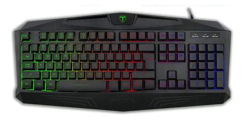 Teclado Gamer T-dagger Tanker Rainbow T-tgk106