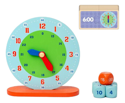 Reloj De Madera Montessori De Madera Para Suministros De