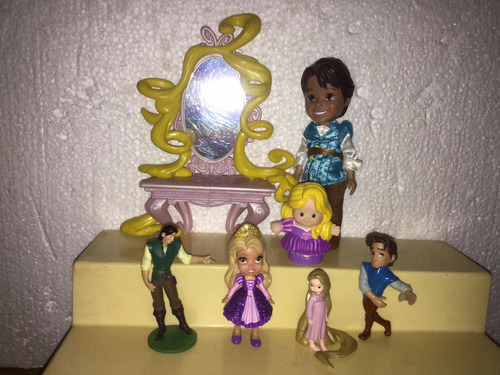 Figuras Disney Rapunzel.flynn,tocador, Enredados. 