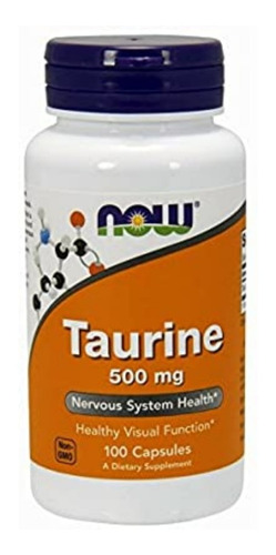 L 'taurina 500mg De 100 Capsulas ,sellado En Stock