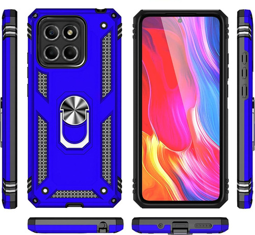 Funda Uso Rudo Anillo Magnetico Para Huawei Honor
