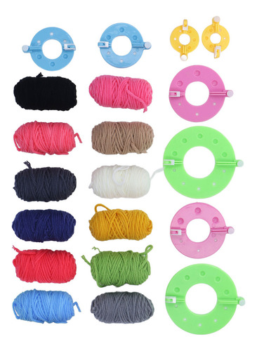Máquina Para Hacer Pompones De Hilo, 4 Tamaños Diferentes, F