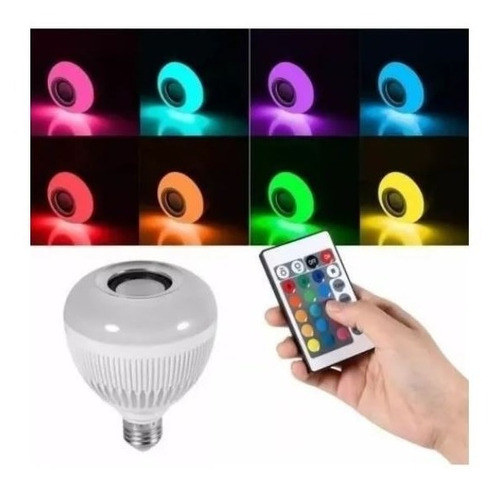 Foco Led Musical Multicolor Parlante Smart Control Bluetooth