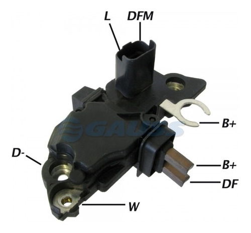 Regulador De Voltagem Renault Clio Megane Scenic Logam 