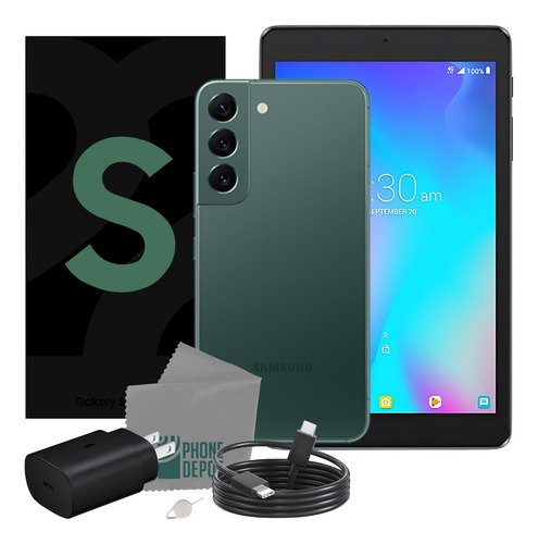 Samsung Galaxy S22 Plus 256 Gb Verde 8 Gb Ram Con Caja Original + Tablet Alcatel - Excelente (Reacondicionado)