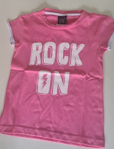 Remera Infantil Nena 807 Niña Rock On Dajdac