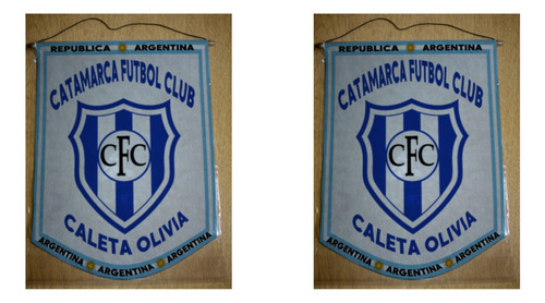 Banderin Grande 40cm Catamarca Fútbol Club Caleta Olivia