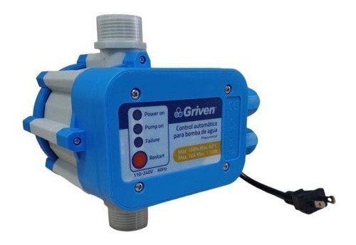 Press Control P/bomba De Agua 110/240v Sensor D/flujo Griven