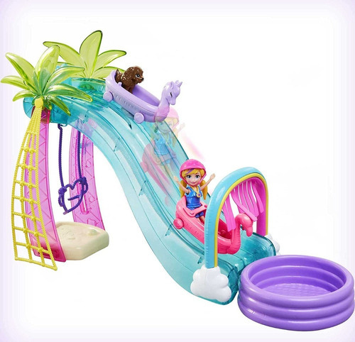 Set De Juego Polly Pocket Parque Acuatico De Deportes