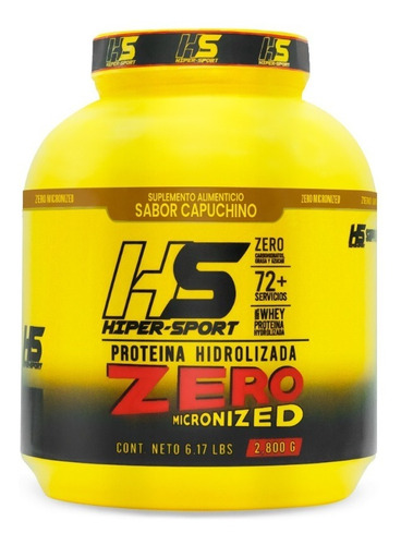 Proteína Whey Hidrolizada Zero Hs 2.8 Kg Sabores Hiper Sport Sabor Capuccino