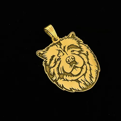 Dije Perro Chow Chow Mascota Oro 18k