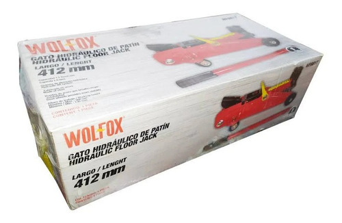 Gato Hidraulico Patín 1.5 Toneladas Acero Wolfox Wf9817