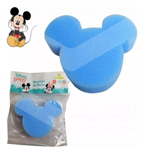 Esponja De Baño Para Bebé Minnie Mickey Natelle