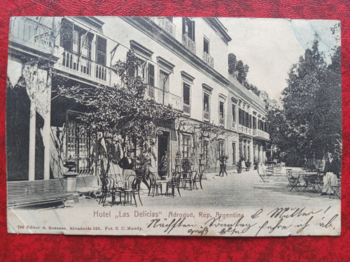Adrogué Buenos Aires Hotel Las Delicias 1900 Postal 