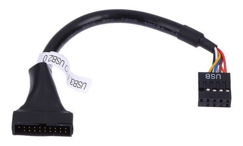 Cabo Adaptador Usb 3.0 20 Pinos M Para Usb 2.0 De 9 Pinos F