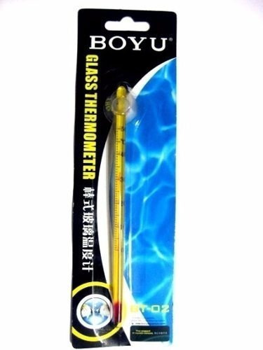Termometro Para Aquario Boyu Bt02 Vidro Cor Amarelo