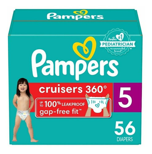 Pañal Pampers Cruisers  Et 5 X 56 - Unidad A $3009