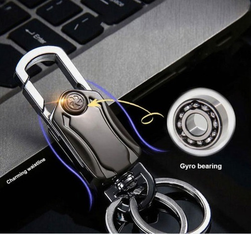 Imagen 2 de 8 de Llavero Para Auto, Automóvil, Coche, Con Spinner Giratoria