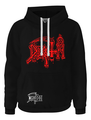 Hoodie Buzo Buso Sudadera Saco Rock Metal Death Calavera