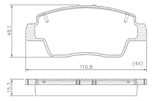 Pastilha De Freio Lonaflex Kwid - P-1660