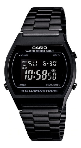 Reloj Casio Unisex B640wb-1bv Carbonizado Negro Vintage