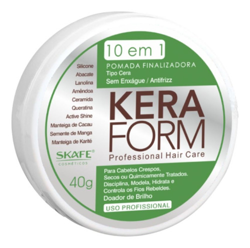 Pomada Finalizadora 101 Tipo Cera Keraform 40g.