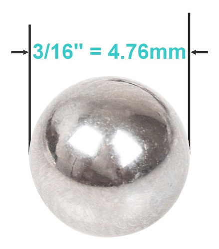 Imagen 3 de 8 de Bolillas 3/16 Acero Recambio Para Mantenimiento Maza Shimano