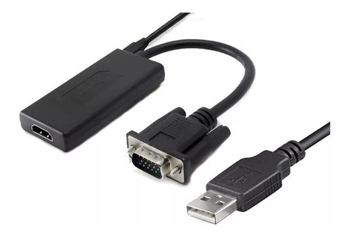 Convertidor De Vga A Hdmi Activo Vga Macho A Hdmi Hembra