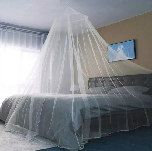 Imagen 2 de 4 de Mosquitero Cobertor Tul Cama Cuna 1 2 Plazas Mosquitos Bola8