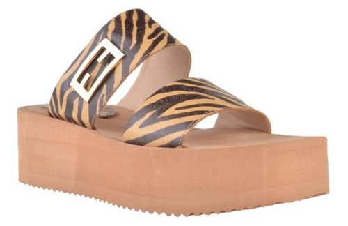 Imagen 3 de 5 de Zuecos Sandalias De Mujer De Cuero Francine - Ferraro