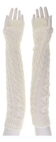 Py 2 Pares De Guantes Sin Dedos De Invierno De Punto Largo,