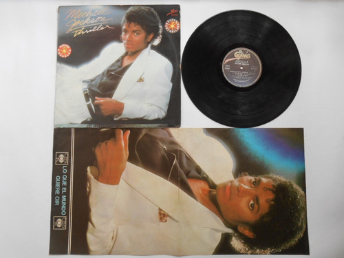 Lp Vinilo Michael Jackson Thriller Afiche Edic Colombia 1982