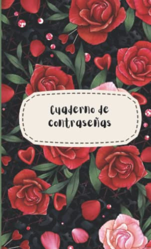 Cuaderno De Contraseñas -modelo Rosas- Luna Clara