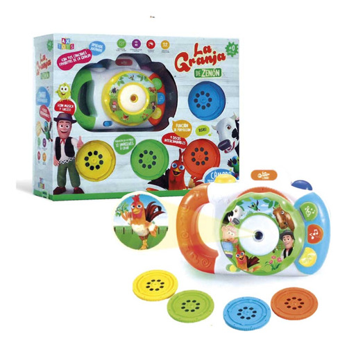 Camara Infantil Proyector Musical Granja De Zenon