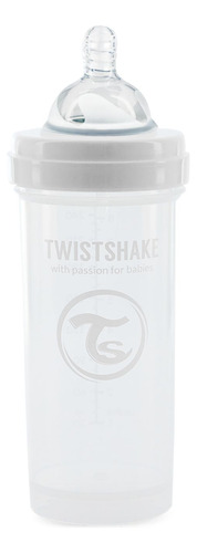 Biberón Anticólicos Twistshake 8oz-260ml Blanco