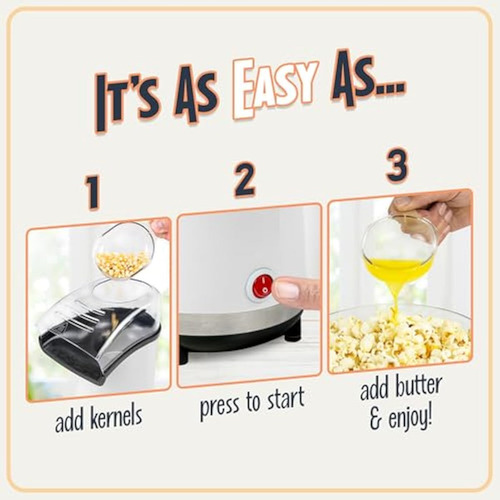 Máquina Para Hacer Palomitas Nostalgia Con Aire Caliente Par