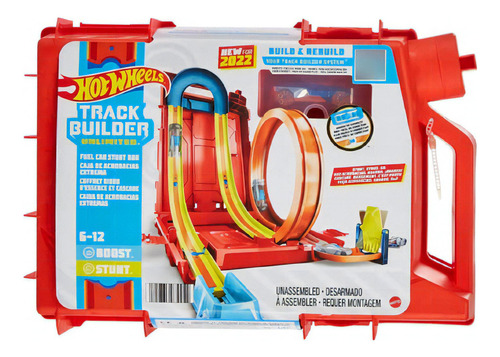 Hot Wheels Track Builder Caja Pista De Acrobacias Extrema