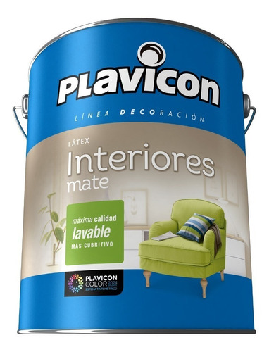 Plavicon Latex Interior Lavable Blanco 20lts Mataderos