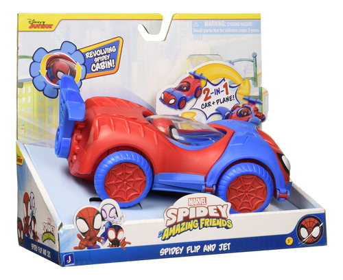 VehĂculo Transformable 3 En 1 Spidey 20 Cm