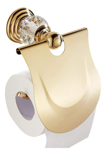 X Anillo De Toalla Cristal Dorado Soporte Para Papel